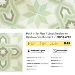 Piso Vinílico Autoadhesivo en Baldosas Azulejos Vinilhome 2 Amaité 1.5 mm SXP PVC Tránsito Residencial Frigg 0.45m² - Imagen 6