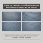 Piedra Flexible Natural 61x122 cm Argenta Piedrafina Pack x10 - Imagen 2