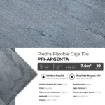 Piedra Flexible Natural 61x122 cm Argenta Piedrafina Pack x10 - Imagen 3
