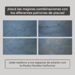 Piedra Flexible Natural 61x122 cm California Piedrafina Pack x10 - Imagen 2