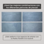 Piedra Flexible Natural 61x122 cm Gris Austral Piedrafina Pack x10 - Imagen 2