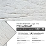 Piedra Flexible Mármol 61x122 cm Selvia Piedrafina Pack x10 - Imagen 3