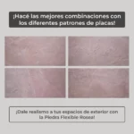 Piedra Flexible Natural 61x122 cm Rosea Piedrafina Pack x10 - Imagen 2